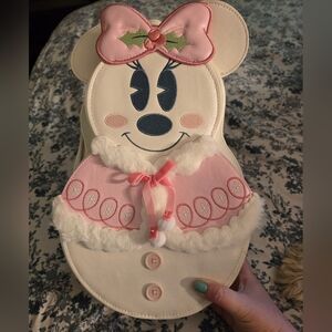 Minnie Mouse Snowman Backpack RARE